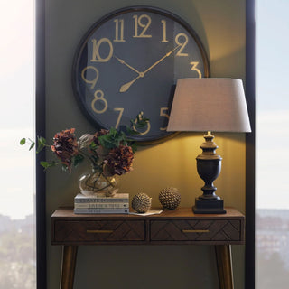 Black and gold clock