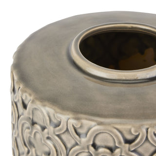 Large Grey Marrakesh Ceramic Vase Seville Collection