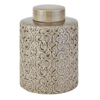 Large Grey Marrakesh Ceramic Vase Seville Collection