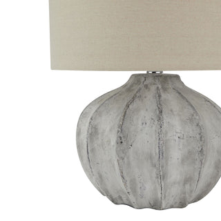 Industrial Table Lamps for Living Room: The Darcy Antique White Flute Lamp