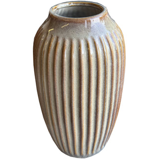 Ceramic Flower Vase Sabbia Collection Brown
