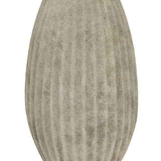 Large Ceramic Catania Olpe Vase in Light Grey