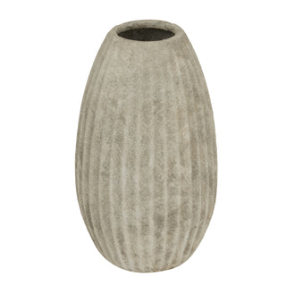 Large Ceramic Catania Olpe Vase in Light Grey