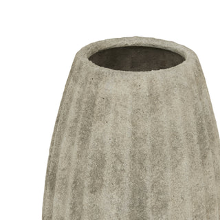 Large Light Grey Catania Ceramic Vase for Flowers