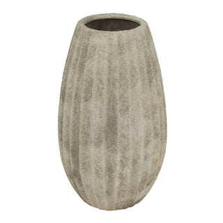 Large Light Grey Catania Ceramic Vase for Flowers