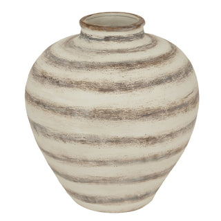 Large Ravello Ceramic Vase with Stripes