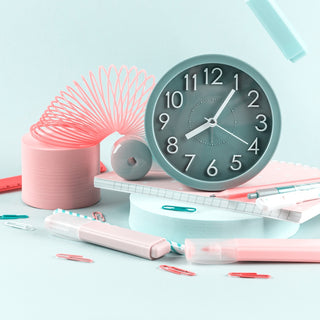 Blue desk clock