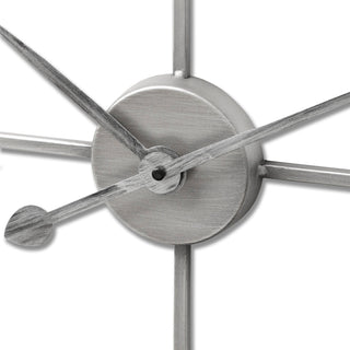 Lucidora - Large Silver Skeleton Wall Clock - Wall Clocks