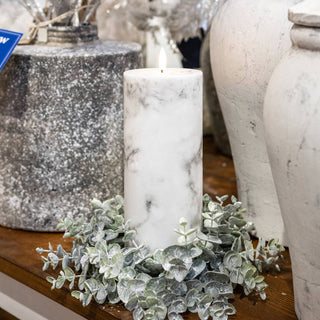 Lucidora - Luxe Collection Natural Glow 3x6 Marble Effect LED Candle - Flameless Candles