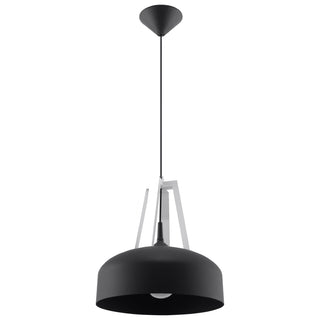Lucidora - Pendant lamp CASCO black/white - Pendant lamps