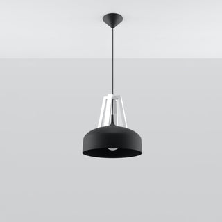 Lucidora - Pendant lamp CASCO black/white - Pendant lamps