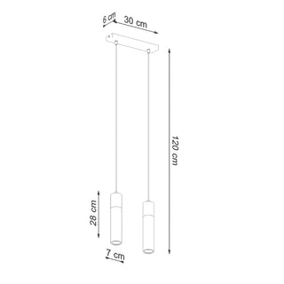 Lucidora - Pendant lamp ZANE 2 grey - Pendant lamps