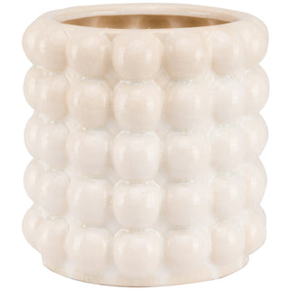 Lucidora - Seville Collection Large Cream Bubble Panter - Planters