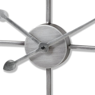 Lucidora - Silver Heart Skeleton Wall Clock - Wall Clocks