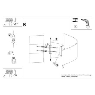 Wall lamp TALASSA white