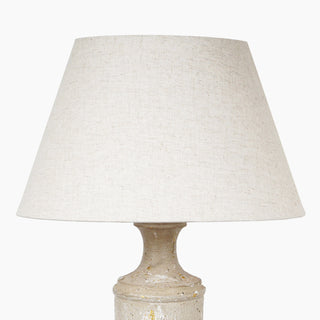 Distressed Clisha Beige Mango Wood Table Lamp