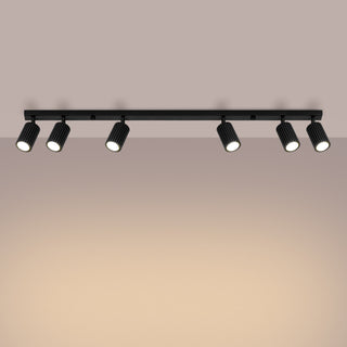 Ceiling lamp KARBON 6L black