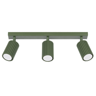 Ceiling lamp KARBON 3L olive green