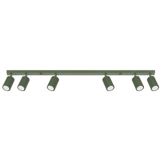 Ceiling lamp KARBON 6L olive green