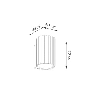 Wall lamp KARBON 10 black