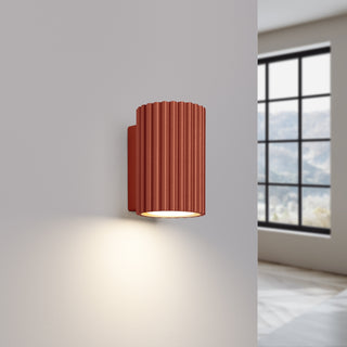 Wall lamp KARBON 10 red ochre