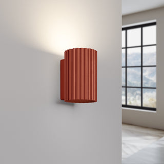 Wall lamp KARBON 10 red ochre