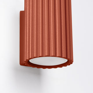 Wall lamp KARBON 10 red ochre