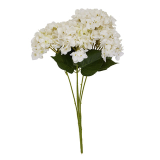 Artificial Flora - White Hydrangea Bunch