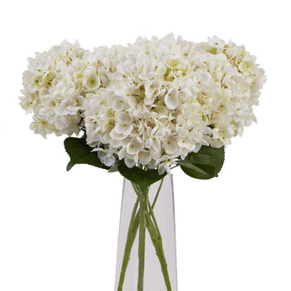Artificial Flora - White Hydrangea Bunch
