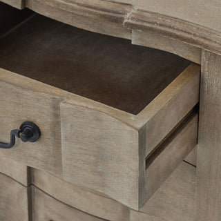 Wooden Copgrove Bedside Table with 3 Drawers