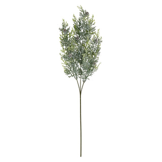 Frosted Pine Stem with Pinecones Decoration
