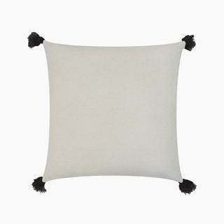 Parin Geometric Embroidered Cotton Cushion - Feather