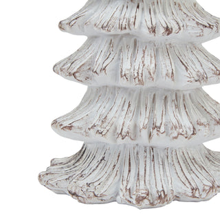 Enchanting Medium Snowy Fir Tree Sculpture