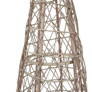 Wicker LED Christmas Tree with Star Topper