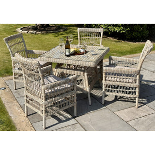 Provence Collection 4-Seater Wickerware Outdoor Dining Set