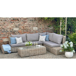 Outdoor Corner Sofa: Amalfi Collection Large Rattan Furniture Set