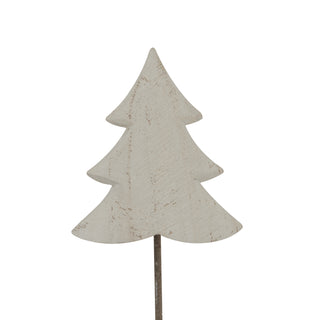 Whitewashed Rustic Tree On Stand
