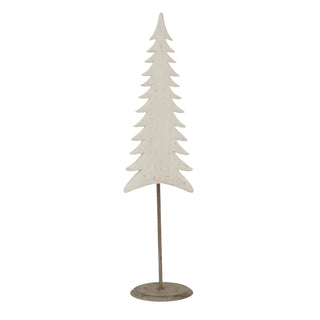 Medium Whitewashed Tall Tree On Stand