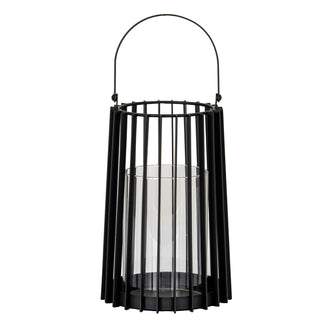 Lynk Medium Lantern With Handle And Glass Candle Holder