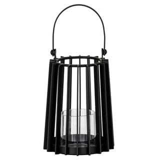 Lynk Small Lantern With Handle And Glass Candle Holder