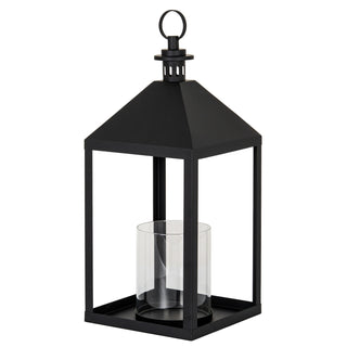 Astra Large Lantern With Glass Candle Holder