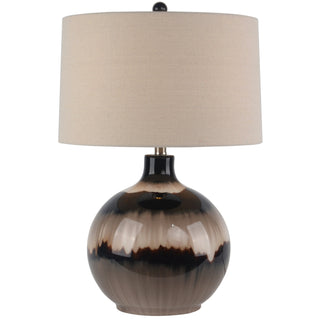 Sepia Shadows Table Lamp With Linen Shade