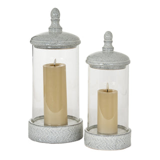 Sona Medium Hurricane Lantern With Lid