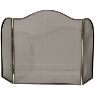 Antiqued Silver Large Fire Screen
