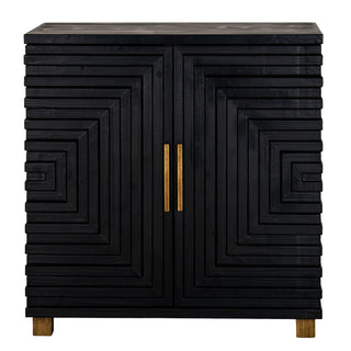 Lennox Black 2 Door Side Cupboard