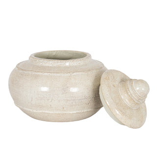 Tarn Collection Large Ceramic Pot With Lid