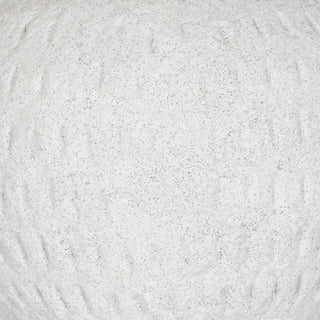 Ashen Medium Round White Ceramic Vase