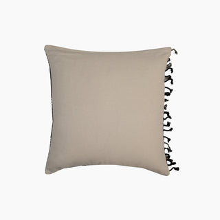Black Cotton Siyali Cushions with Feather Filler