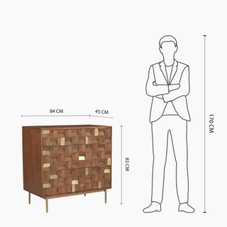 Solid Wood Chest of Drawers: Lester's 3 Drawer Chest