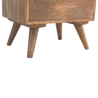 Lucidora - 3 Drawer Gallery Bedside - Bedside Cabinets